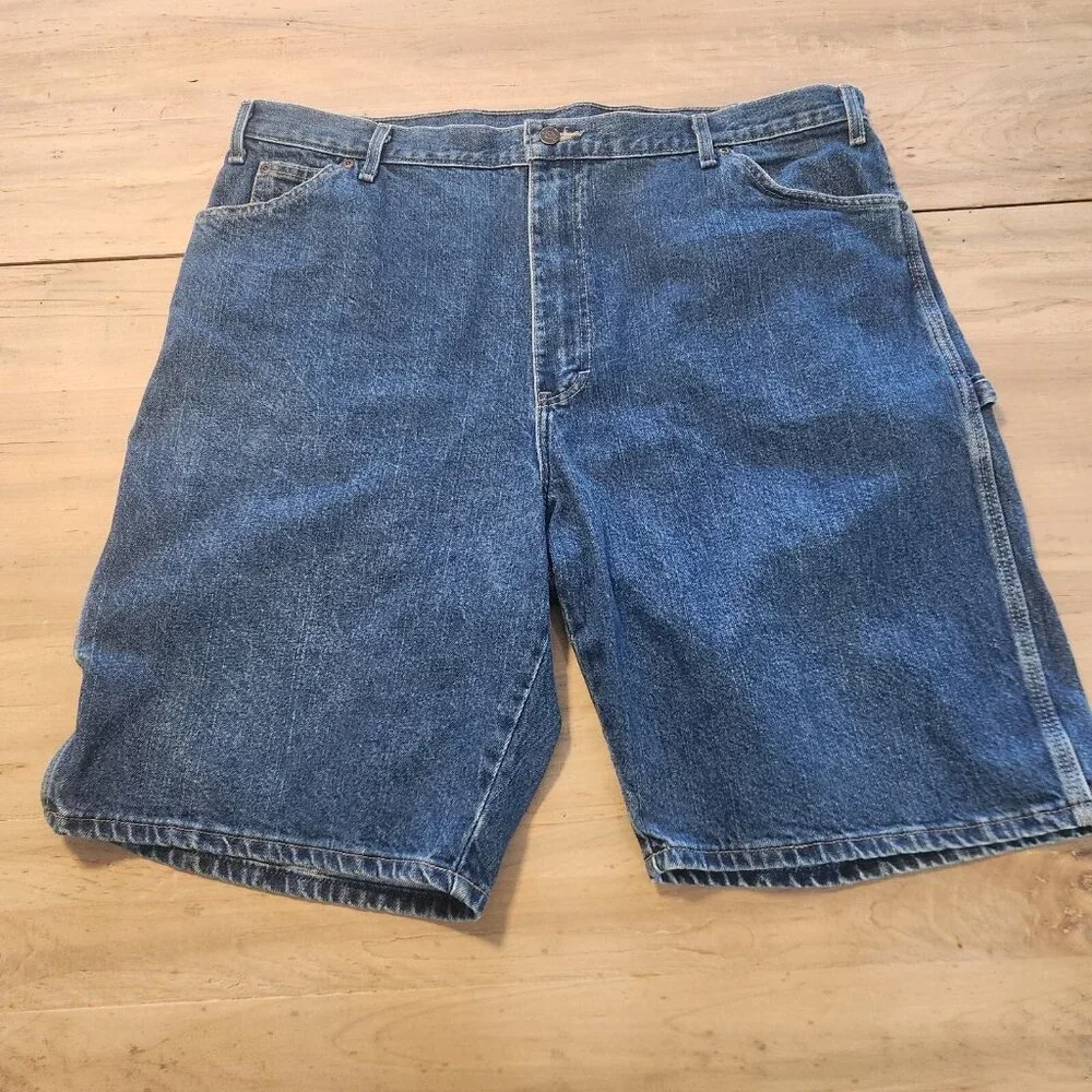 Dickies Denim Carpenter Shorts Relaxed Fit Stretch Skater Mens Size‎ 42 EUC